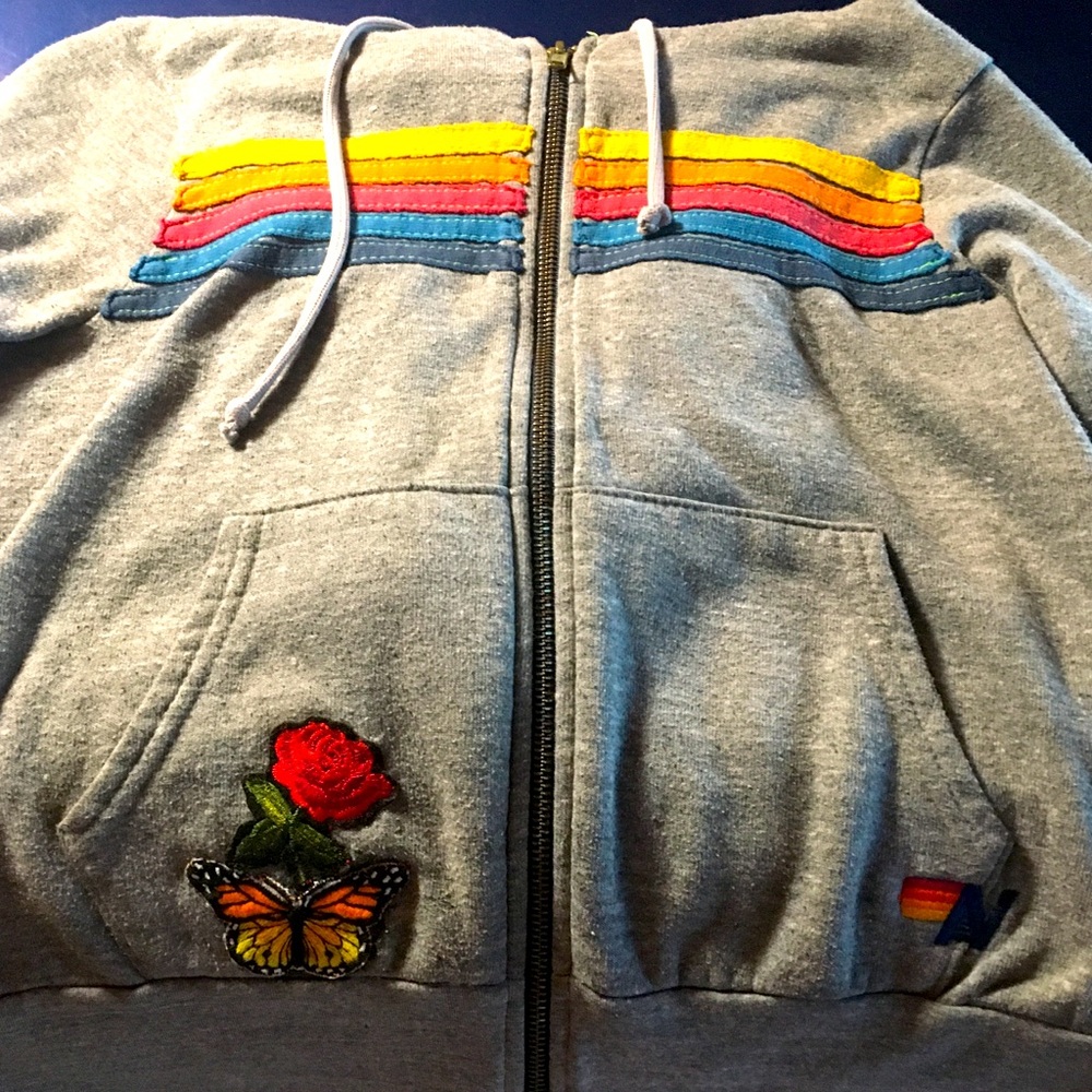 Aviator Nation 5 Stripe Sweatshirt XS